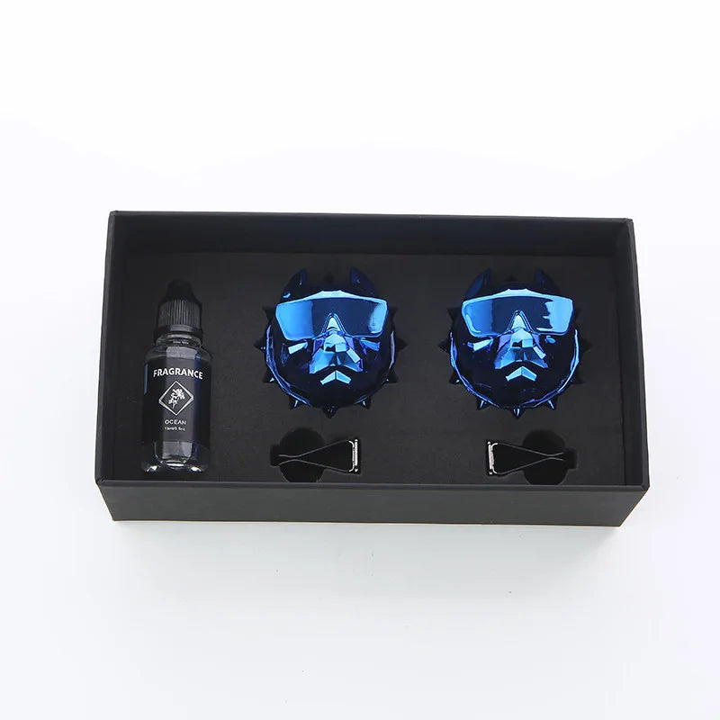 2PCS Bulldog Car Air Freshener With Essential Oil