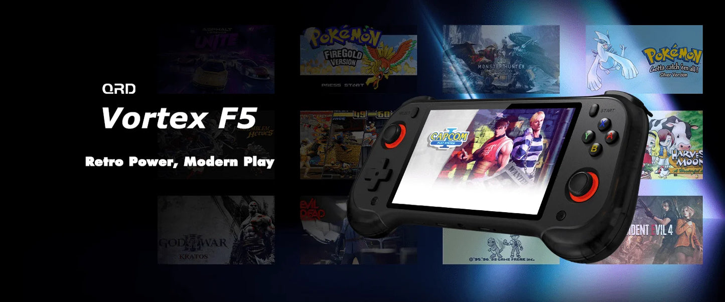 F5 Retro Handheld Game Console 5.5''